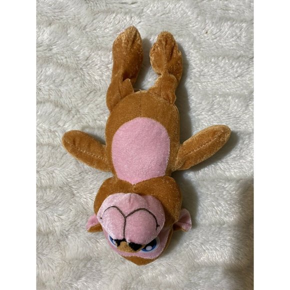 Peek A Boo Toys Plush Vintage Monkey Pink Brown Stuffed Animal - Picture 3 of 8